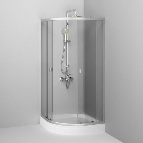 картинка W88E-205-090MT64 X-Joy Twin Slide,  Душевое ограждение c поддоном, 90x90, профиль мат хром от магазина Сантехстрой