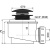 картинка Сифон для душевого поддона Alcaplast A465BLACK-50 Черный матовый от магазина Сантехстрой
