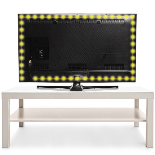 картинка LED лента 1м с USB коннектором 5 В,  8 мм,  IP65, SMD 2835, 60 LED/m,  цвет свечения желтый LAMPER от магазина Сантехстрой