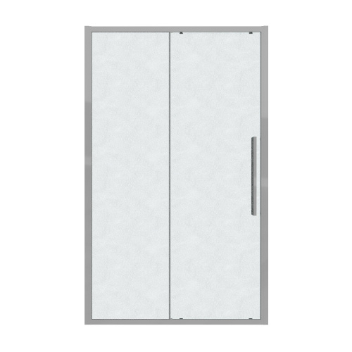 картинка Дверь в нишу 100.K33.02.100.10.02 Cosmo (100*195) хром, стекло шиншилла, 1 место от магазина Сантехстрой