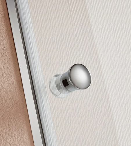 картинка Душевая дверь Cezares Eco 60 ECO-O-B-1-60-P-Cr профиль Хром стекло рифленое от магазина Сантехстрой