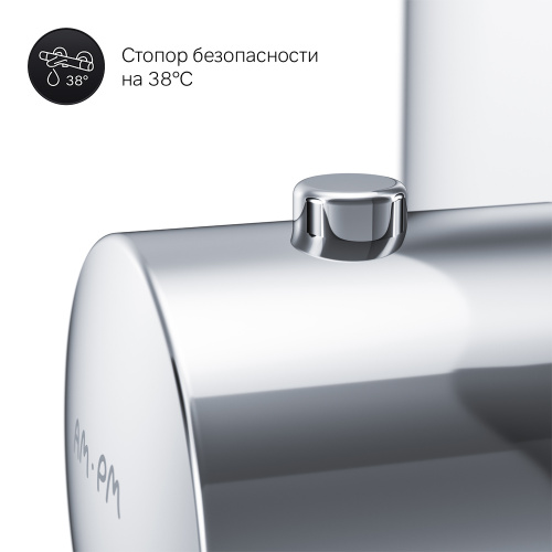 фото f3075500_xxx sensation, термостат, монтируемый в стену, хром, шт