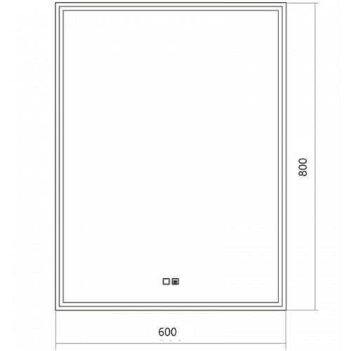картинка Зеркало Silver mirrors led-00002286 Белое от магазина Сантехстрой