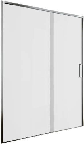 картинка Душевая дверь Aquanet Pleasure Evo 140 AE65-N140-CT профиль хром, прозрачное стекло от магазина Сантехстрой