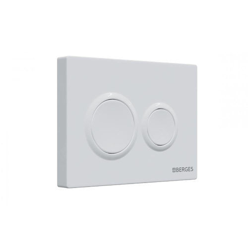 картинка Инсталляция BERGES для скрытого монтажа унитаза NOVUM кнопка O1 белая от магазина Сантехстрой