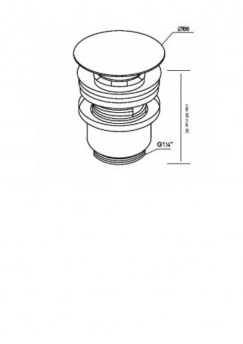 картинка Донный клапан SantecPro (AQ136K) от магазина Сантехстрой