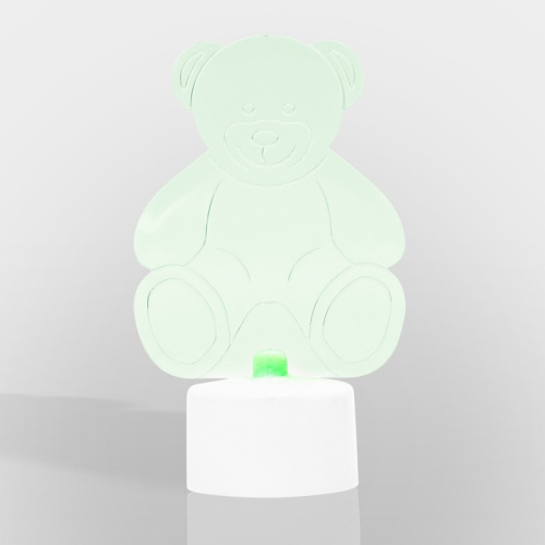 картинка Фигура светодиодная на подставке Мишка 2D,  RGB от магазина Сантехстрой