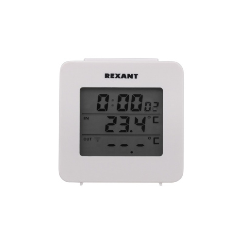 картинка Термометр электронный с часами и беспроводным выносным датчиком REXANT от магазина Сантехстрой