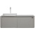 картинка Комплект мебели для ванной Black&White Universe U915.1200 L 120 L 9151200L подвесной Glossy light grey от магазина Сантехстрой