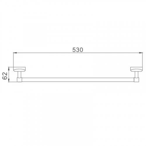 картинка Полотенцедержатель Haiba хром (HB1601) от магазина Сантехстрой