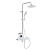 картинка Душевая система AZARIO с поворотным изливом, с термостатом, хром/белый (AZ-821) от магазина Сантехстрой