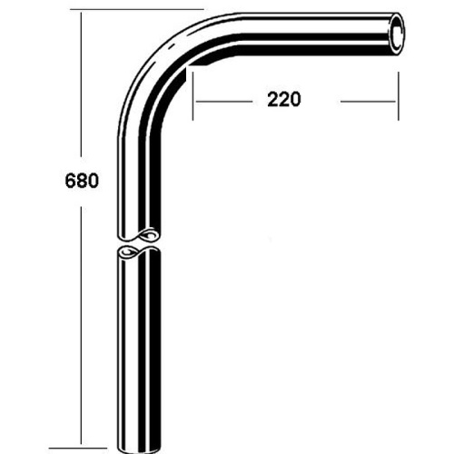 картинка Удлинительная труба для сифона Viega 5792.111 102654 Хром от магазина Сантехстрой