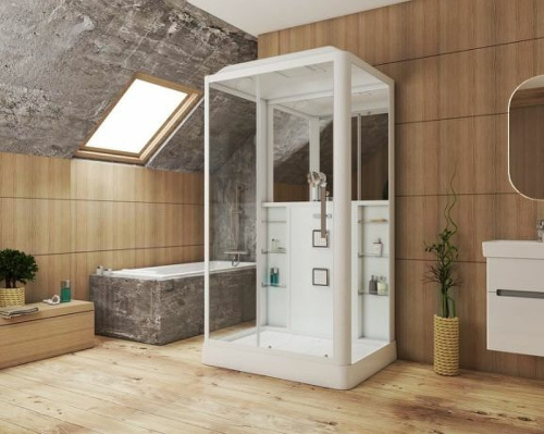 картинка Душевая кабина Grossman 120x90 GR127L с гидромассажем от магазина Сантехстрой