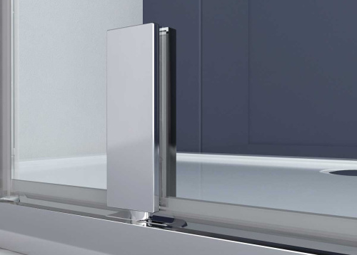 картинка Душевой уголок Penta VSP-3P900CLB, 900*900, черный, стекло прозрачное от магазина Сантехстрой