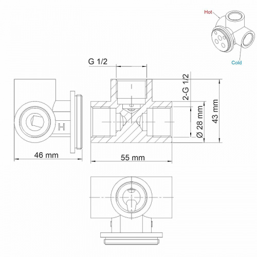 картинка Смеситель для раковины WasserKRAFT A15513 Хром от магазина Сантехстрой