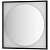 картинка Зеркало 70x70 см черный матовый Defesto Eclipse DF 2222S от магазина Сантехстрой
