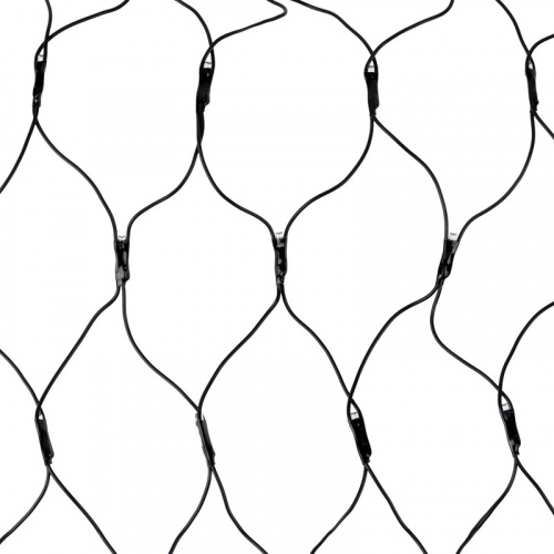 картинка Гирлянда Сеть 1х1,5м,  черный ПВХ,  160 LED Белый от магазина Сантехстрой