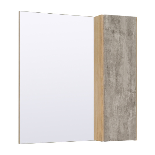 картинка Зеркальный шкаф Runo дуб серый Мальта 70 (00-00001102) от магазина Сантехстрой