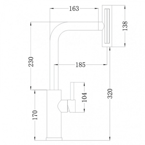 картинка Смеситель для кухни Zorg Steel Hammer SH 092 PVD GRAFIT графит от магазина Сантехстрой
