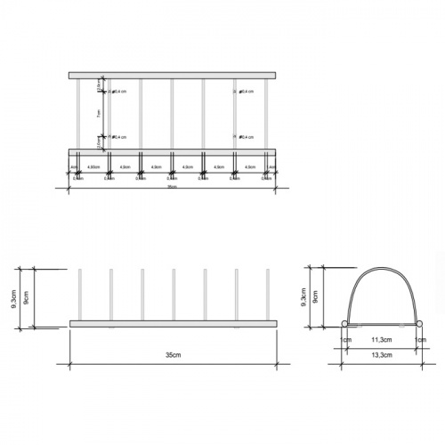 картинка DECOR WALTHER DW 221 Полотенцедержатель, отдельностоящий или настенный, цвет черный матовый от магазина Сантехстрой