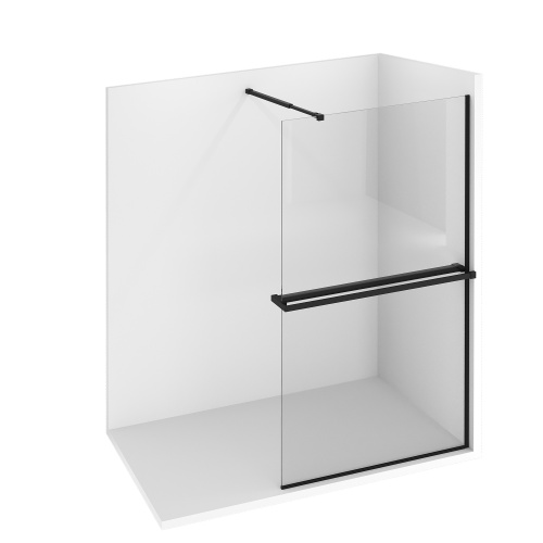 картинка Полка-вешалка Niagara Nova NG1275B (120 см) черный матовый,1 место от магазина Сантехстрой