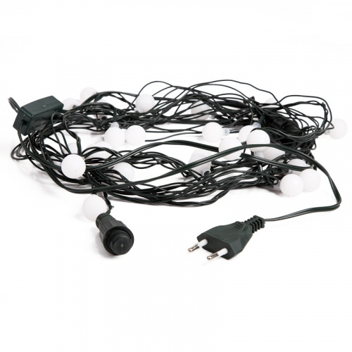 картинка Гирлянда Шарики Ø18мм,  5м,  темно-зеленый ПВХ,  30 диодов,  цвет RGB от магазина Сантехстрой