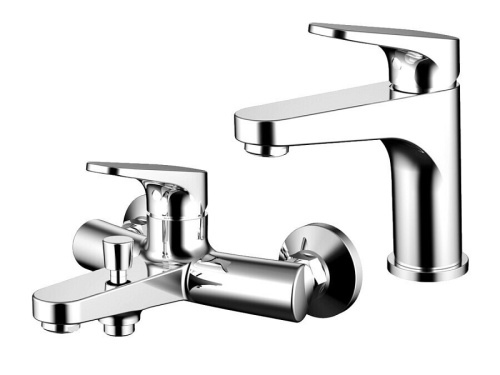 фото смеситель для ванны bravat f191238cp-set хром