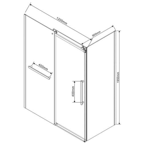 картинка Душевой уголок Vincea vsr-1cs9012clb от магазина Сантехстрой