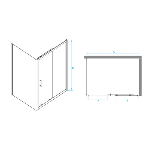 картинка Душевой уголок RGW 410874180-11 от магазина Сантехстрой
