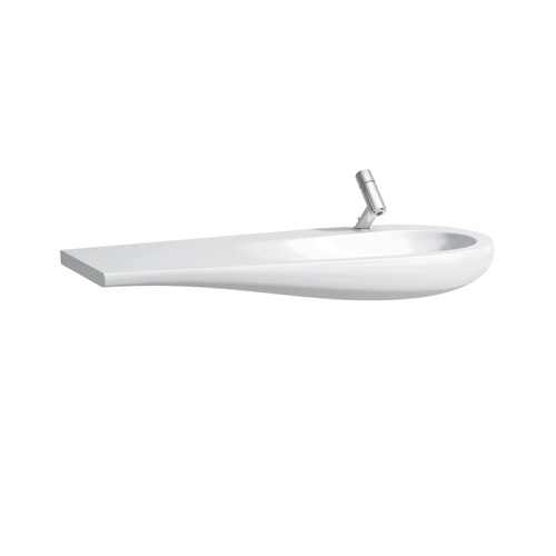 картинка Laufen Alessi One Раковина 1200х500х165мм с 1 отв. под смеситель, полка слева, с покр. LLC, цвет: белый от магазина Сантехстрой