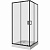 картинка Душевое ограждение Niagara Nova NG-6809-08ВLACK (100х100х195) квадрат,черный,двери раздвижные,стекло прозрачное,1 место от магазина Сантехстрой