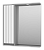 картинка Зеркальный шкаф Brevita левый/Мультицвет 73x80 от магазина Сантехстрой