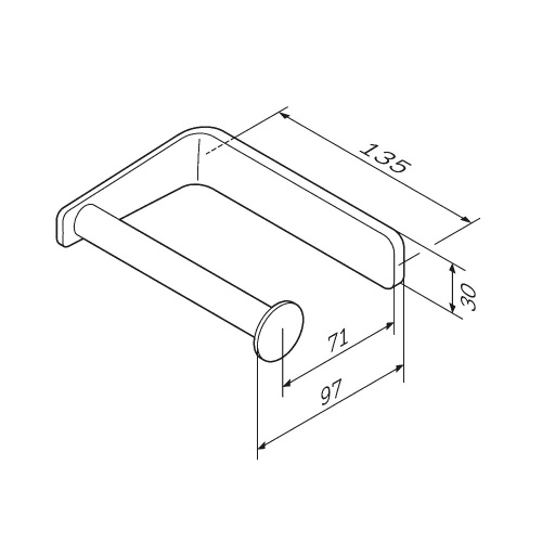 картинка A50A34100 Inspire V2.0, Держатель для туалетной бумаги, хром, шт от магазина Сантехстрой