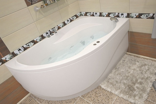 картинка Акриловая ванна Aquanet Graciosa 150x90 R 205389 без гидромассажа от магазина Сантехстрой