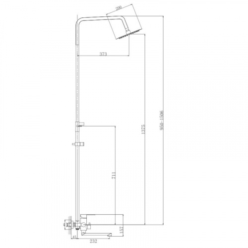 картинка Душевая система Haiba (HB24801) от магазина Сантехстрой