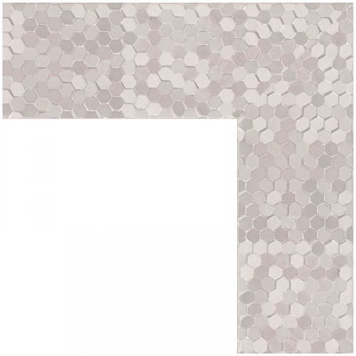 картинка Зеркало Evoform Definite 116х66 BY 3211 в багетной раме - Соты алюминий 70 мм от магазина Сантехстрой