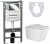 картинка Комплект (CN3007+CN1001CH) Унитаз подвесной Ceramica Nova Metric Rimless CN3007 с микролифтом, безободковый + Система инсталляции для унитазов Ceramica Nova Envision CN1001CH с кнопкой смыва и шумоизоляционной панелью от магазина Сантехстрой