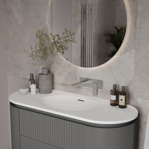 картинка Смеситель для раковины скрытого монтажа Oliveeka OL-869003-BN, никель матовый от магазина Сантехстрой