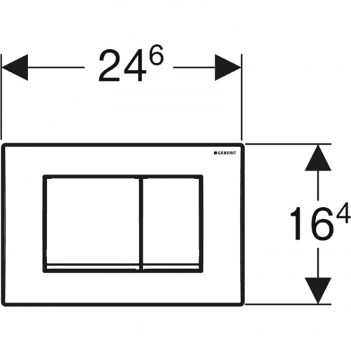 картинка Клавиша смыва Geberit Delta30 115.137.11.1 Альпийский белый от магазина Сантехстрой