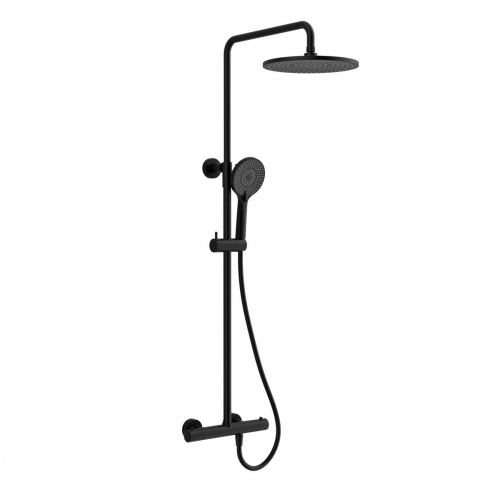 картинка Душевая стойка Esse VSFS-1E0TMB термостатическая, черный от магазина Сантехстрой