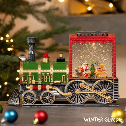 картинка Новогодний фонарь Winter Glade Рождественский поезд F29-1 от магазина Сантехстрой