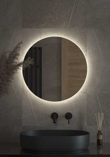картинка Зеркало с LED-подсветкой настенное OPTI DEFESTO d60 см, DF 2843 от магазина Сантехстрой