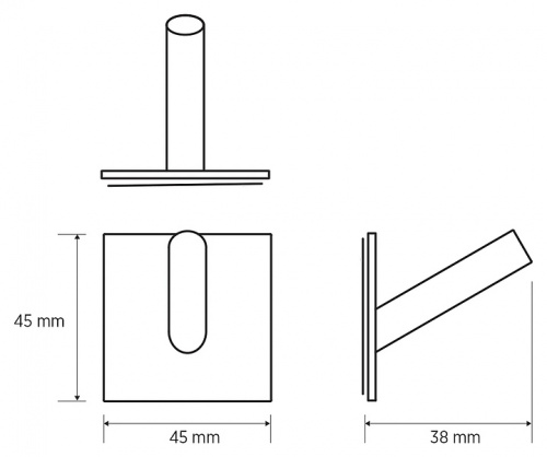 картинка Крючок Bemeta Easy 163106260 черный от магазина Сантехстрой