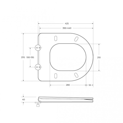 картинка Крышка-сиденье Belbagno BB8134SC с микролифтом от магазина Сантехстрой