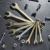 картинка Набор ключей комбинированных (8-11, 13, 14, 17, 19мм),  8 шт,  желтый цинк REXANT от магазина Сантехстрой
