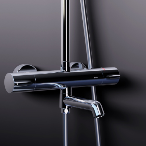 картинка 936810000 Scandinavian Pure душевая система с ванно  душевым ТМС смесителем, хром от магазина Сантехстрой