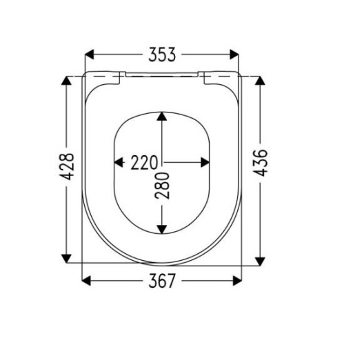 картинка Крышка-сиденье для унитаза Haro Стрим стальное двухпозиционное крепление, белое (516343) от магазина Сантехстрой
