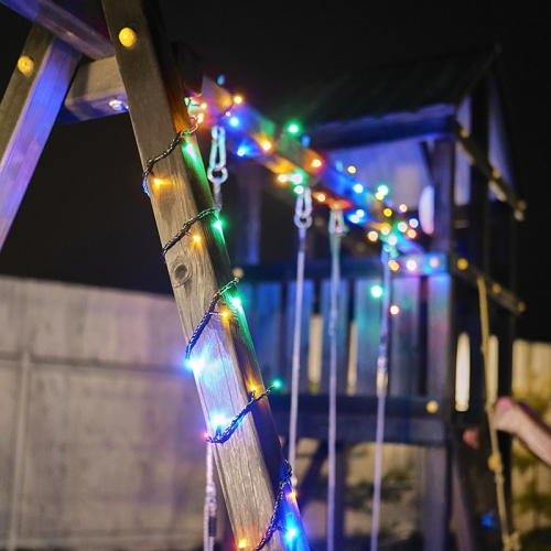 картинка Гирлянда Твинкл Лайт 10 м,  черный ПВХ,  100 диодов,  цвет мультиколор от магазина Сантехстрой