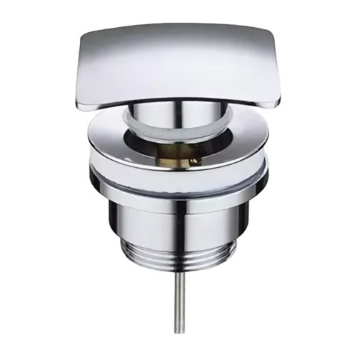 картинка Донный клапан AZARIO для раковины, квадрат, CLIC-CLAC, G 1 1/4, латунь, хром (AZ-106-CHR) от магазина Сантехстрой