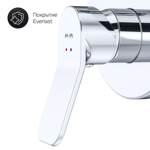 фото f85a45000 x-joy, cмеситель д/ванны/душа монтируемый в стену, хром, шт.